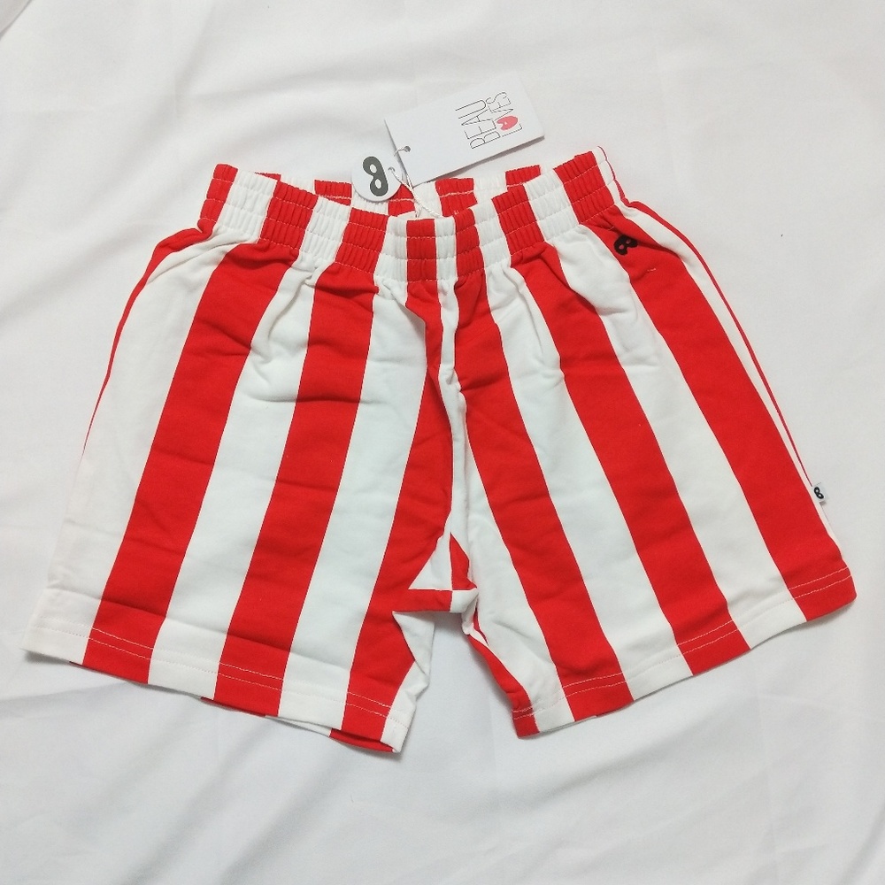 Red stripes shorts